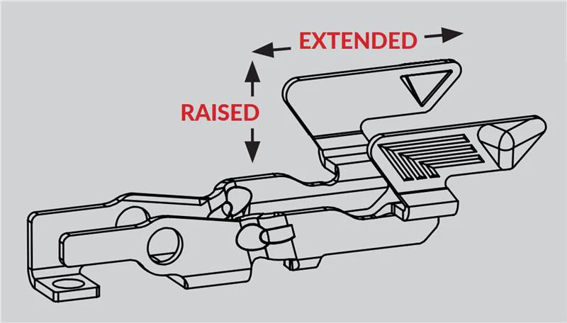 KAGWERKS EXTENDED & RAISED SLIDE RELEASE FOR P320 MODELS